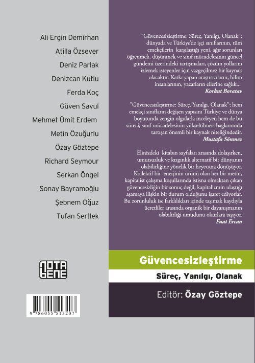 Güvencesizleştirme: Süreç, Yanılgı, Olanak