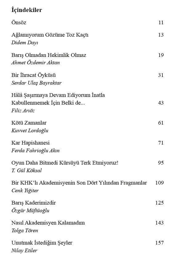 Akademisyenlerden KHK Öyküleri