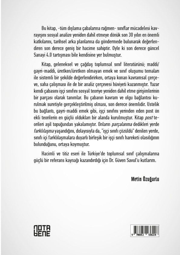 Sınıfın Yeni Görünümleri ve Bilişim Sektörü - Maddi-Gayri-Maddi Emek