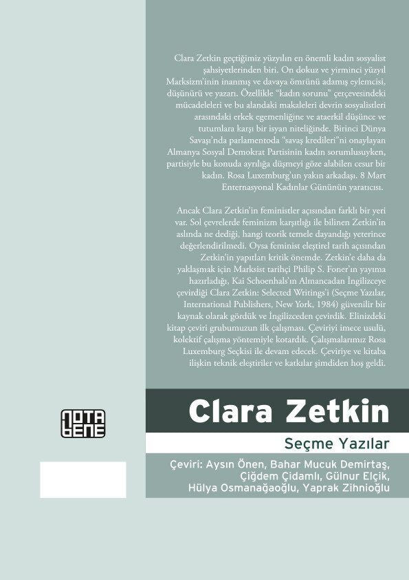 Clara Zetkin: Seçme Yazılar