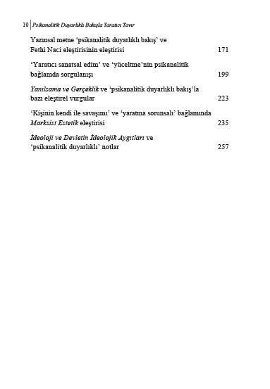 Psikanalitik Duyarlıklı Bakışla Yaratıcı Tavır