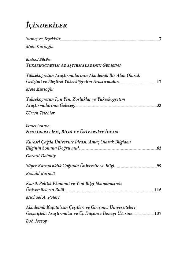 Neoliberalizm, Bilgi ve Üniversiteler