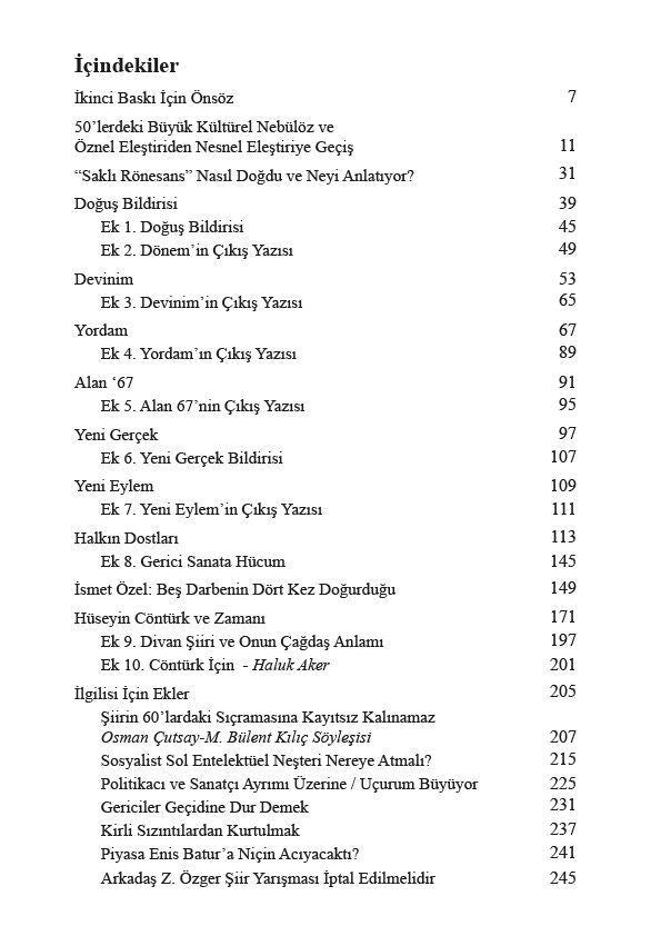 Saklı Rönesans Türkiye Sol Edebiyat Hareketleri İçin Bir Hat