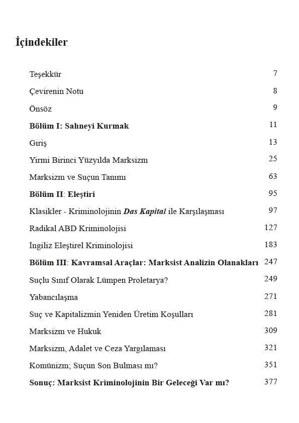 Marksizm ve Kriminoloji Teorisi - Kavramsal Araçlar ve Eleştirel Bir Değerlendirme