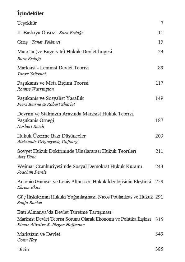 Marksist Devlet ve Hukuk Teorisi