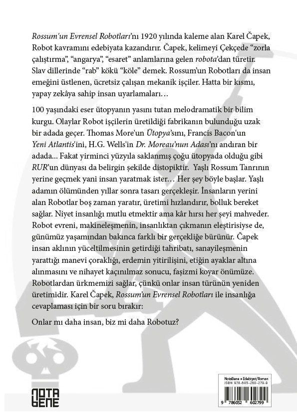 R.U.R.  Rossum’un Evrensel Robotları