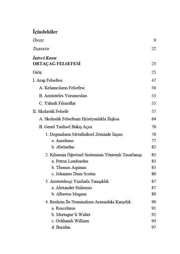 Felsefe Tarihi 3. Cilt: Ortaçağ Felsefesi ve Modern Felsefe