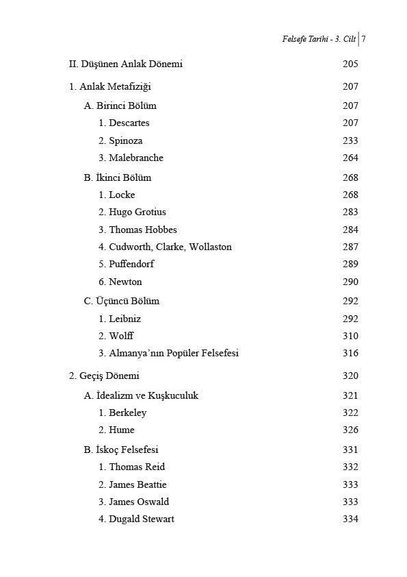 Felsefe Tarihi 3. Cilt: Ortaçağ Felsefesi ve Modern Felsefe