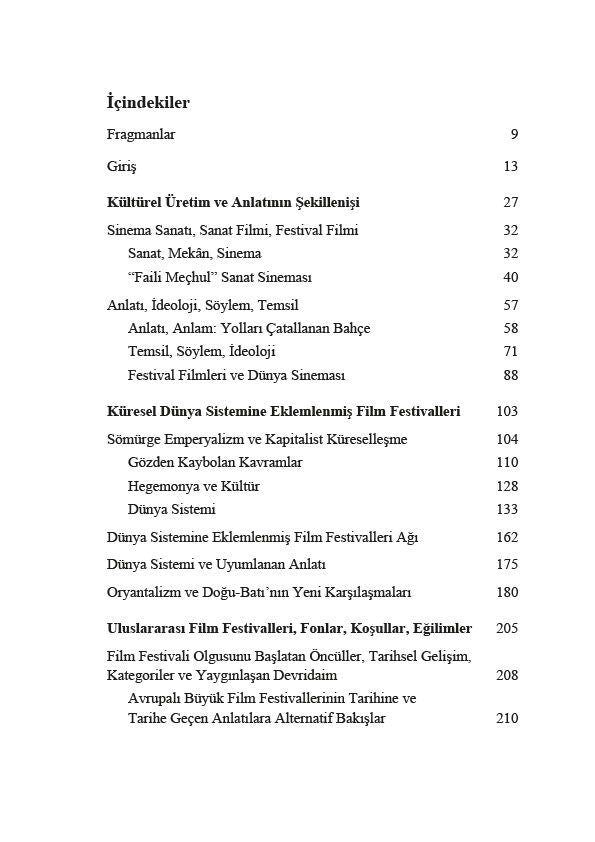 Uluslararası Film Festivalleri ve Anlatı Ekseninde Yerçekimsiz Dünya Sineması