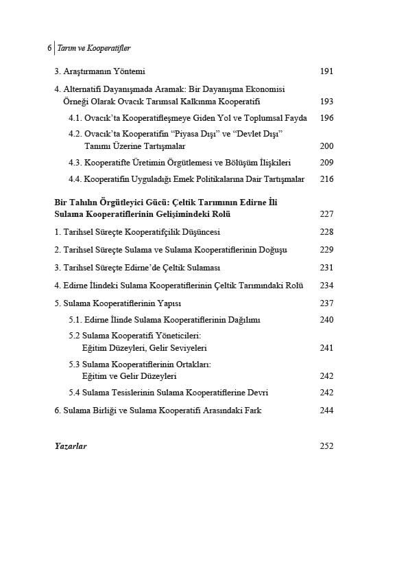 21. Yüzyıl Türkiye’sinde Tarım ve Kooperatifler - Teori, Pratik, Vizyon