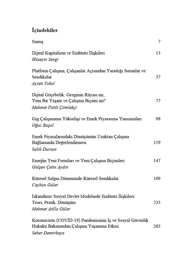 21. Yüzyılda Endüstri İlişkileri - Çalışma Yaşamının Dönüşümü, Aktörleri ve Geleceği