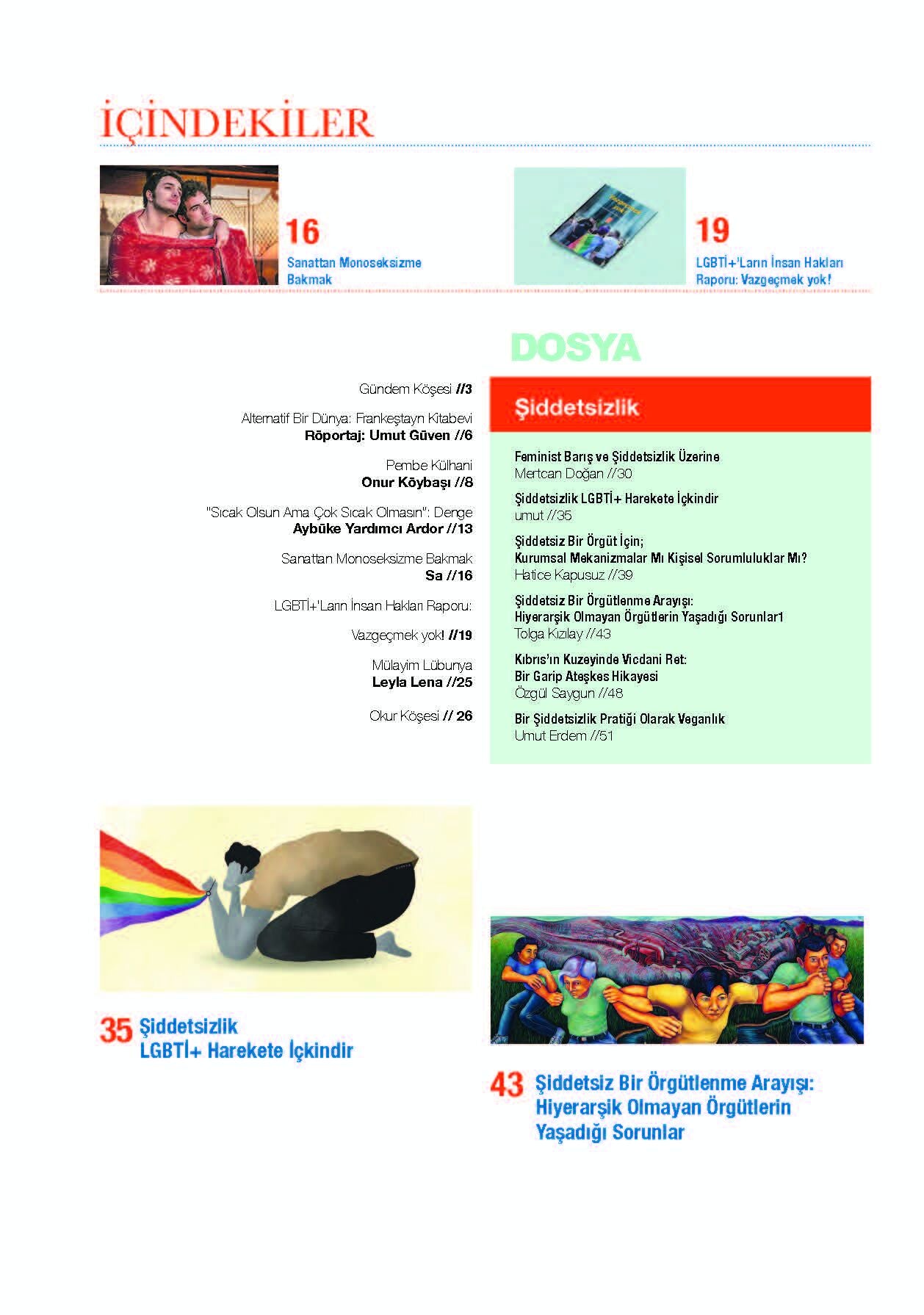 Kaos GL Dergisi Sayı 195 – Şiddetsizlik