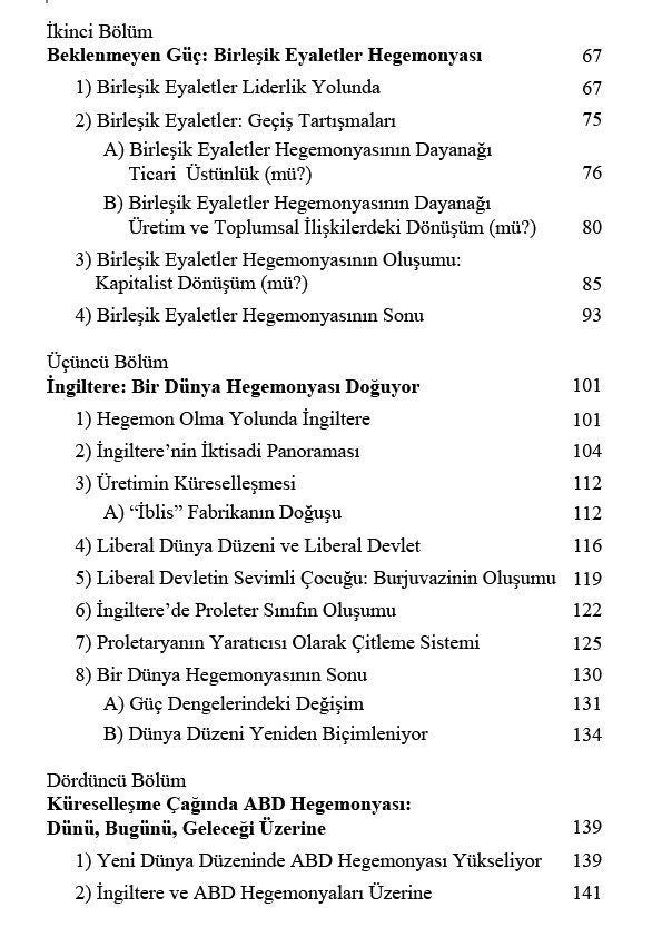 Hegemonya İlişkilerinin Dünü, Bugünü ve Geleceği