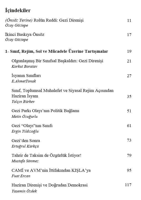 Gezi Direnişi Üzerine Düşünceler