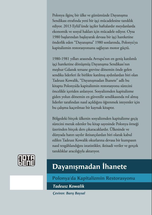 Dayanışmadan İhanete Polonya'da Kapitalizmin Restorasyonu