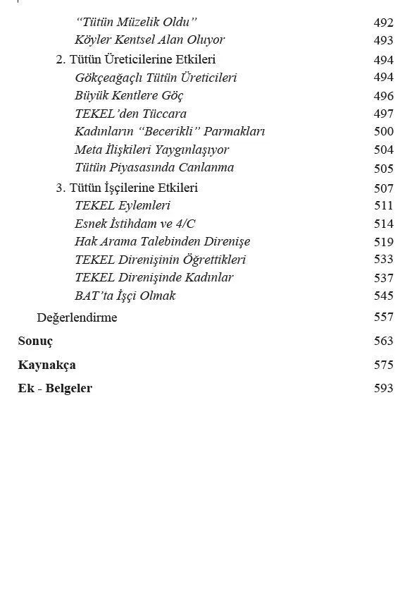 Türkiye'de Tütün - Reji'den Tekel'e, Tekel'den Bugüne