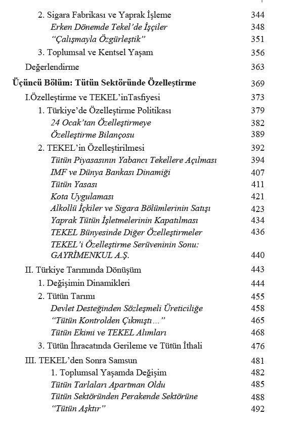Türkiye'de Tütün - Reji'den Tekel'e, Tekel'den Bugüne