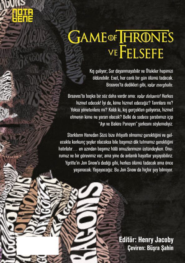 Game Of Thrones ve Felsefe Mantık Kılıçtan Keskindir