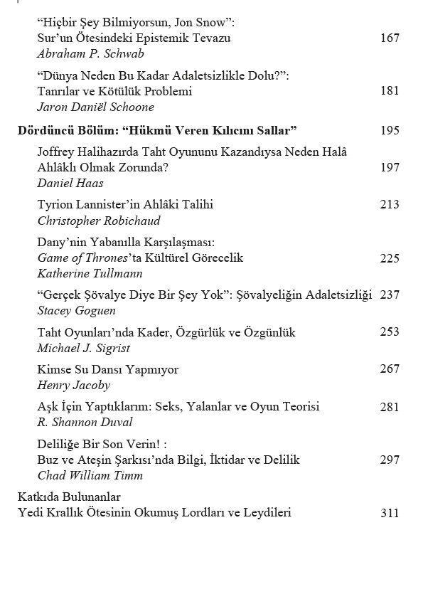 Game Of Thrones ve Felsefe Mantık Kılıçtan Keskindir