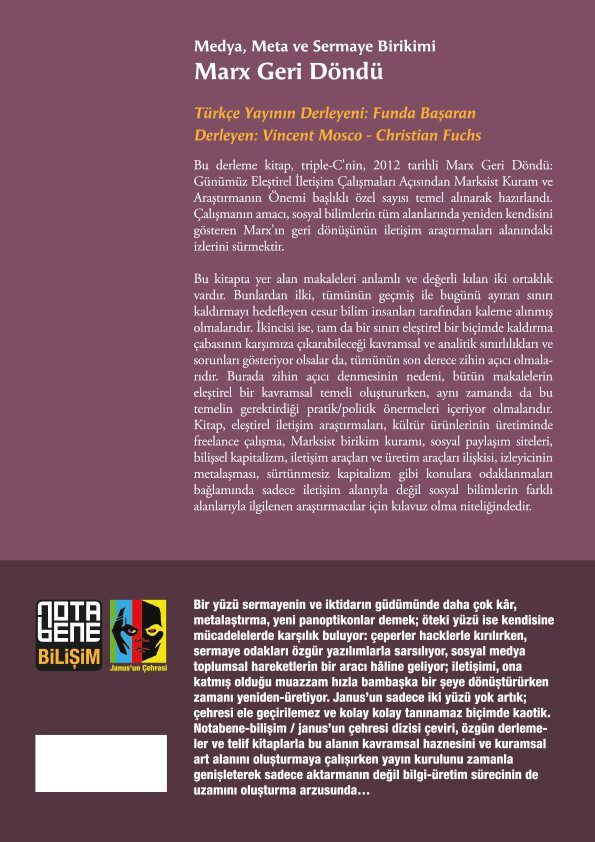 Marx Geri Döndü - Medya, Meta ve Sermaye Birikimi