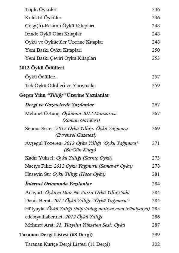 2013 Öykü Yıllığı - Öykü Yağmuru 2