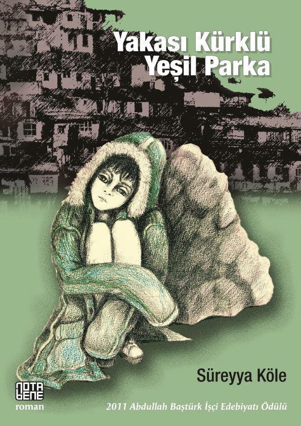 Yakası Kürklü Yeşil Parka