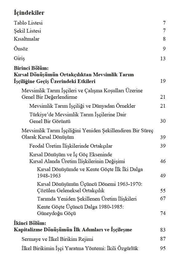 Öteki ''Proletarya / De-proletarizasyon ve Mevsimlik Tarım İşçileri