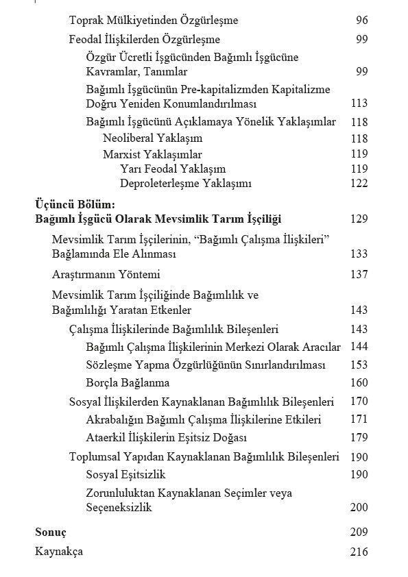 Öteki ''Proletarya / De-proletarizasyon ve Mevsimlik Tarım İşçileri