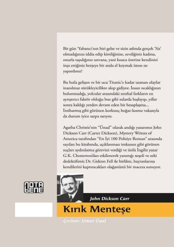 Kırık Menteşe - Bir Gideon Fell Macerası