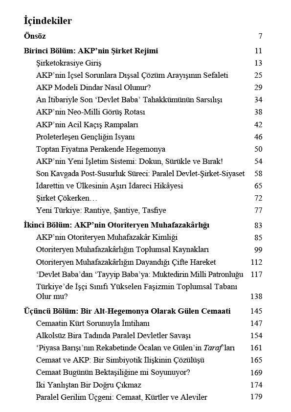 AKP'nin Şirket Rejimi - Otoriteryen Muhafazakarlığın Gerilim Hatları: Kürtler - Cemaat - Aleviler