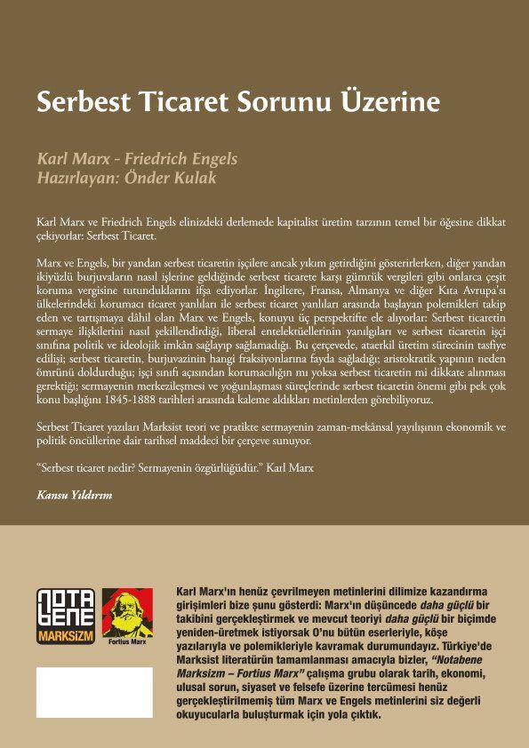 Serbest Ticaret Sorunu Üzerine