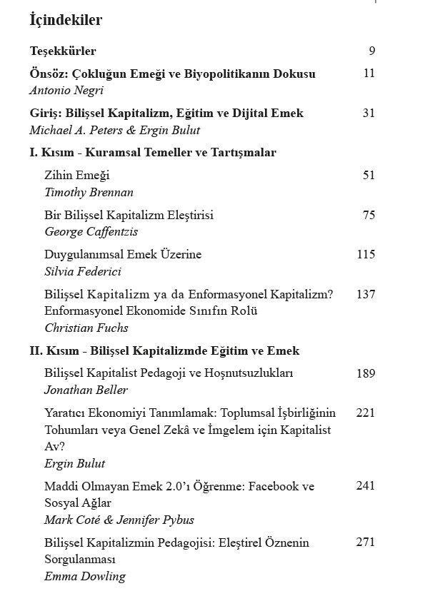 Bilişsel Kapitalizm, Eğitim ve Dijital Emek