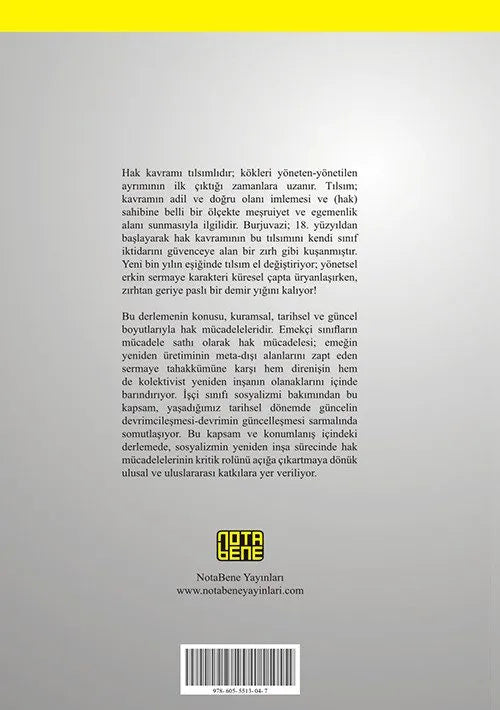 Kuramsal ve Tarihsel Boyutlarıyla Hak Mücadeleleri 1