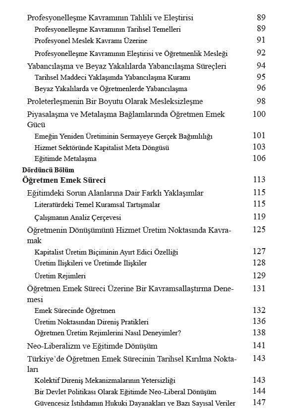 Türkiye'de Öğretmen Olmak - Emek Süreci ve Yeniden Proleterleşme