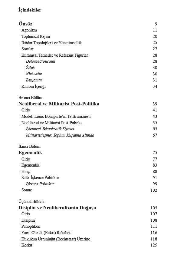 Neoliberal ve Militarist Post - Politika - Siyasalı Bastırma Sanatı