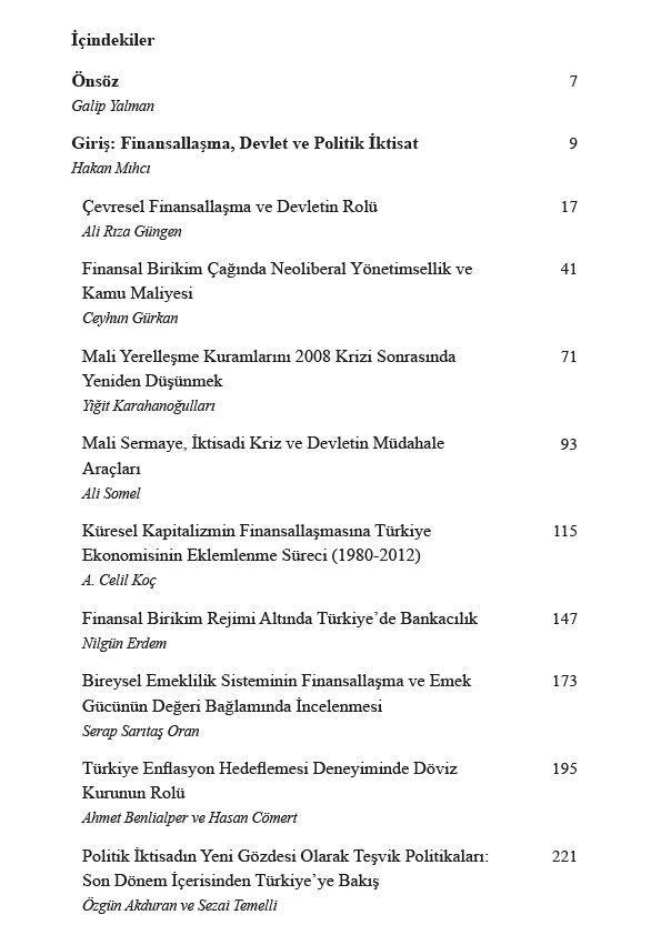 Finansallaşma, Devlet ve Politik İktisat