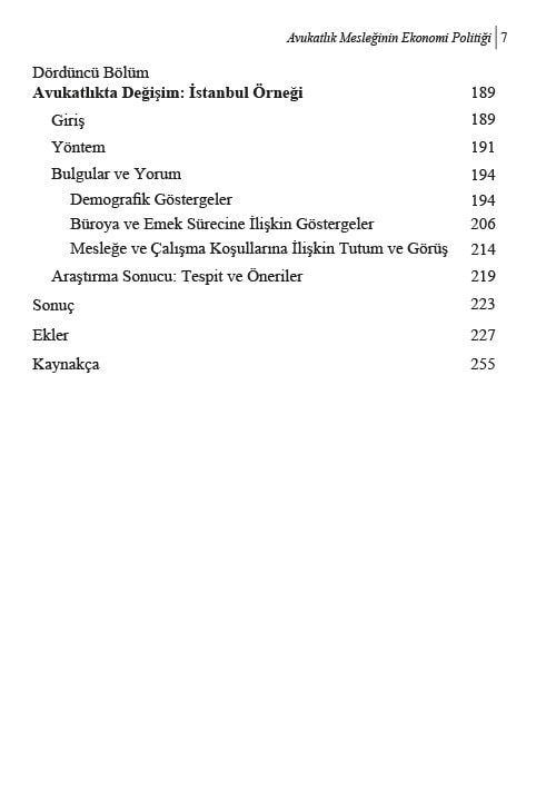 Avukatlık Mesleğinin Ekonomi Politiği