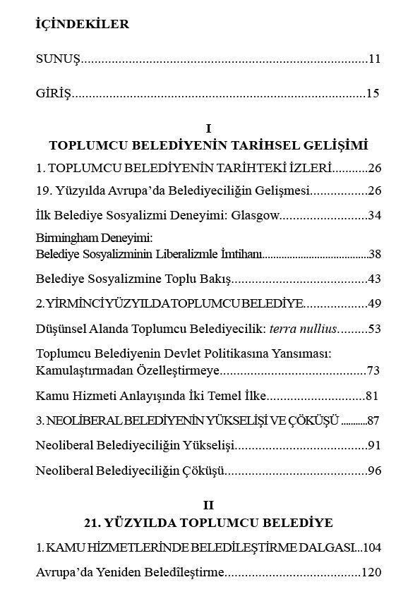 Toplumcu Belediye - Nam-ı Diğer Belediye Sosyalizmi
