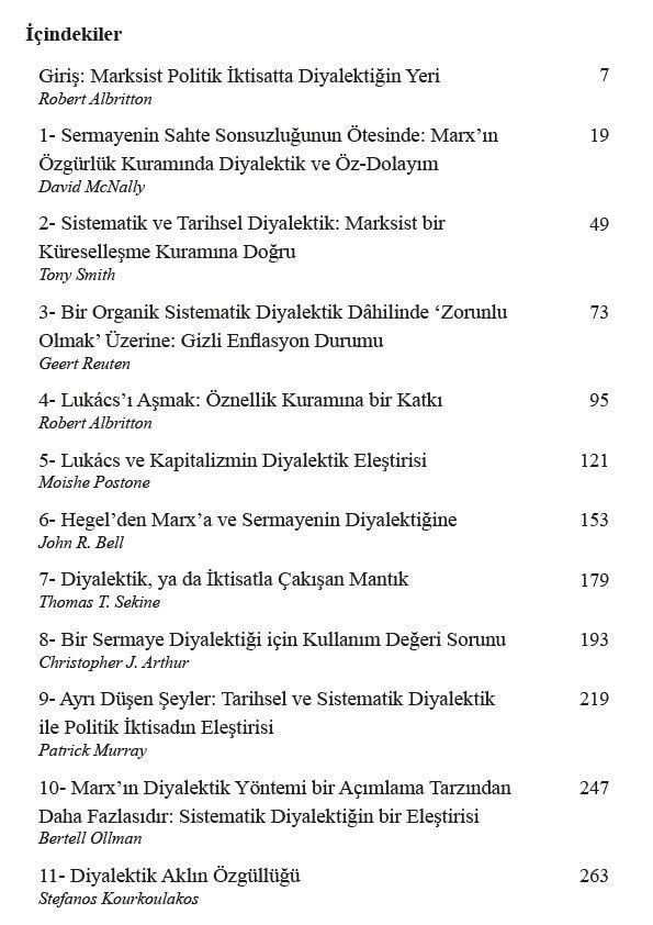 Yeni Diyalektik ve Politik İktisat