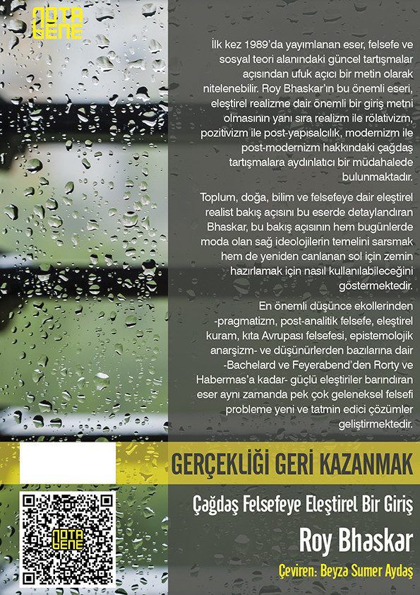 Gerçekliği Geri Kazanmak Çağdaş Felsefeye Eleştirel Bir Giriş