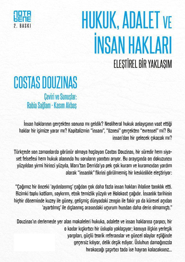 Hukuk, Adalet ve İnsan Hakları - Eleştirel Bir Yaklaşım