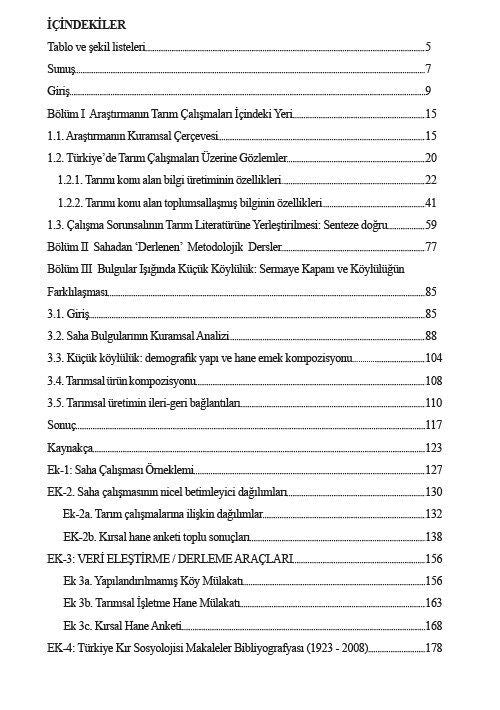 Küçük Köylülüğe Sermaye Kapanı