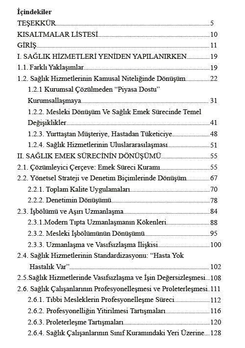 Türkiye'de Sağlık Emek Sürecinin Dönüşümü