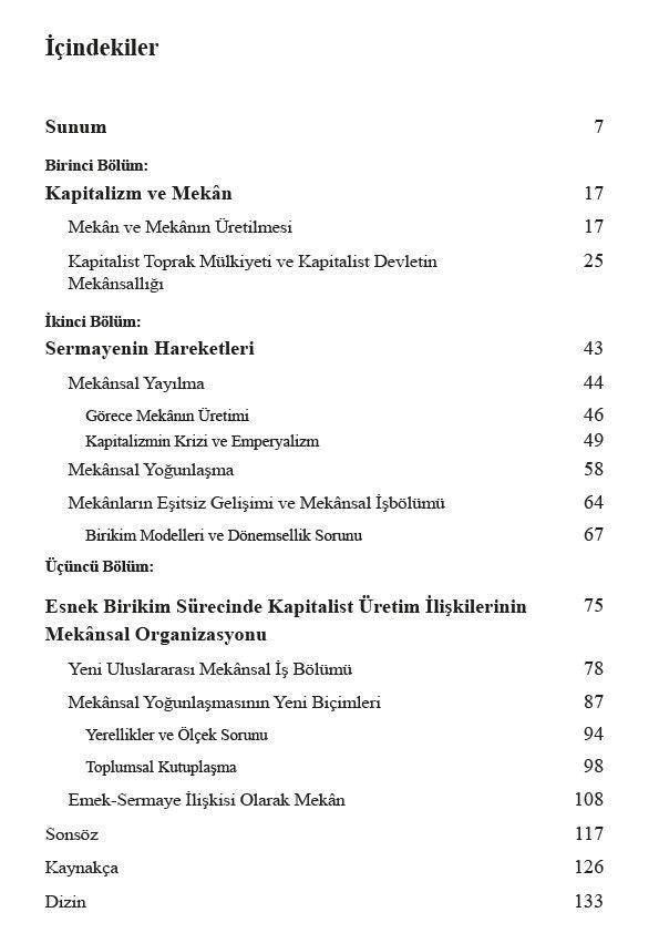 Sermayenin Coğrafyası - Yayılan Sermayenin Daralan Mekanları