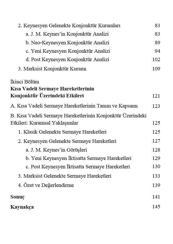 Kriz ve Konjonktür Kuramları