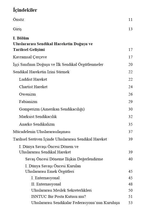 Dünden Bugüne Uluslararası Sendikal Hareket