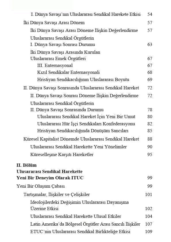 Dünden Bugüne Uluslararası Sendikal Hareket