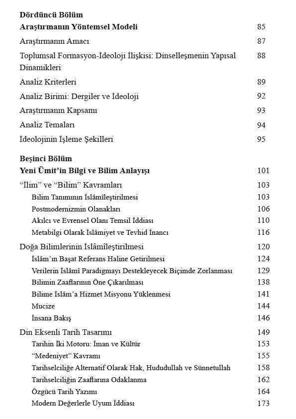 Bilginin Dinselleştirilmesi - Yeni Ümit Dergisi Örneği