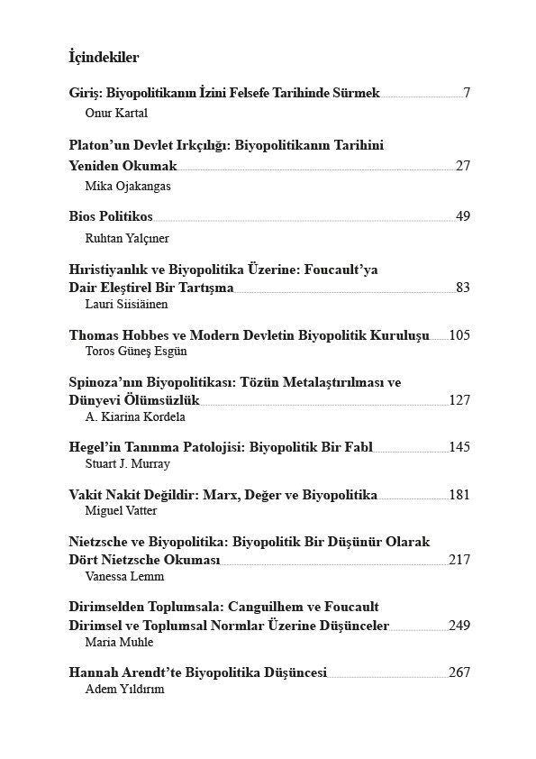 Biyopolitika - Cilt 1/ Platon'dan Arendt'e Biyopolitikanın Felsefi Kökenleri