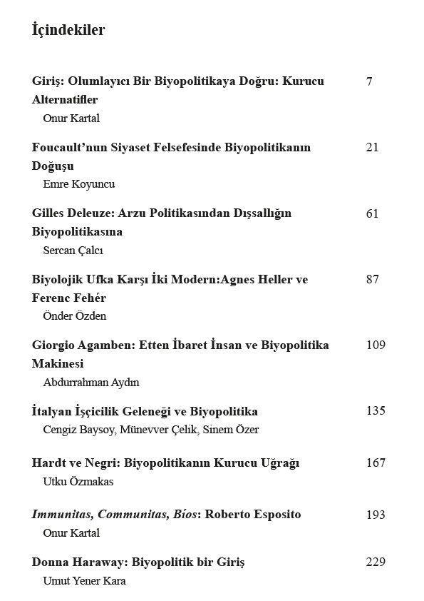 Biyopolitika - Cilt 2 / Foucault’dan Günümüze Biyopolitikanın İzdüşümleri